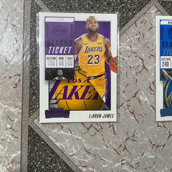 2018-19 Panini Contenders Season Ticket LeBron James/Kevin Durant - Picture 8 of 9